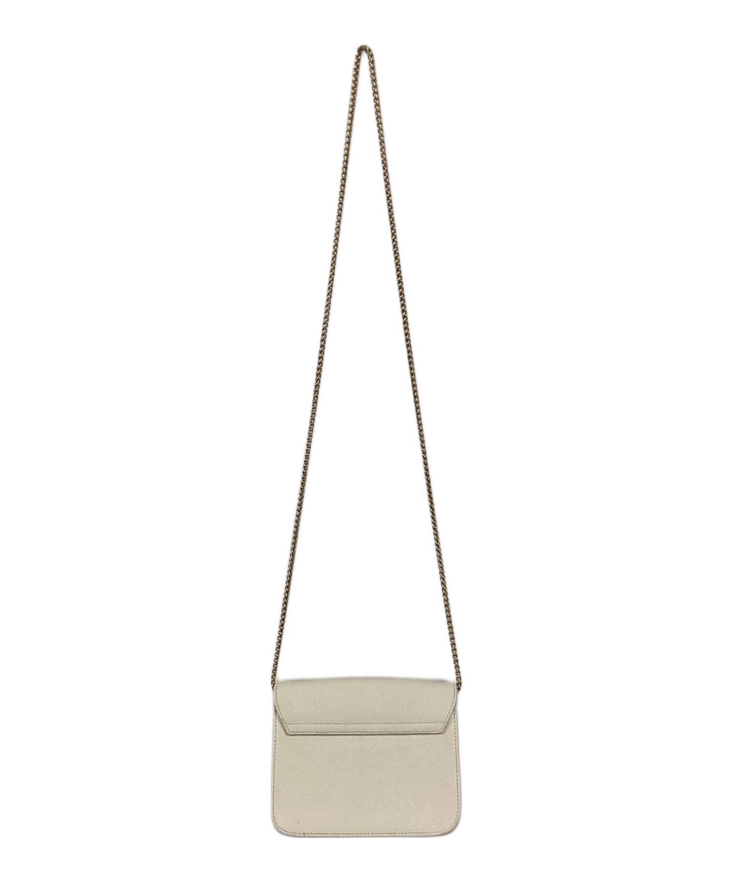 中古・古着通販】FURLA (フルラ) チェーンショルダーバッグ アイボリー 