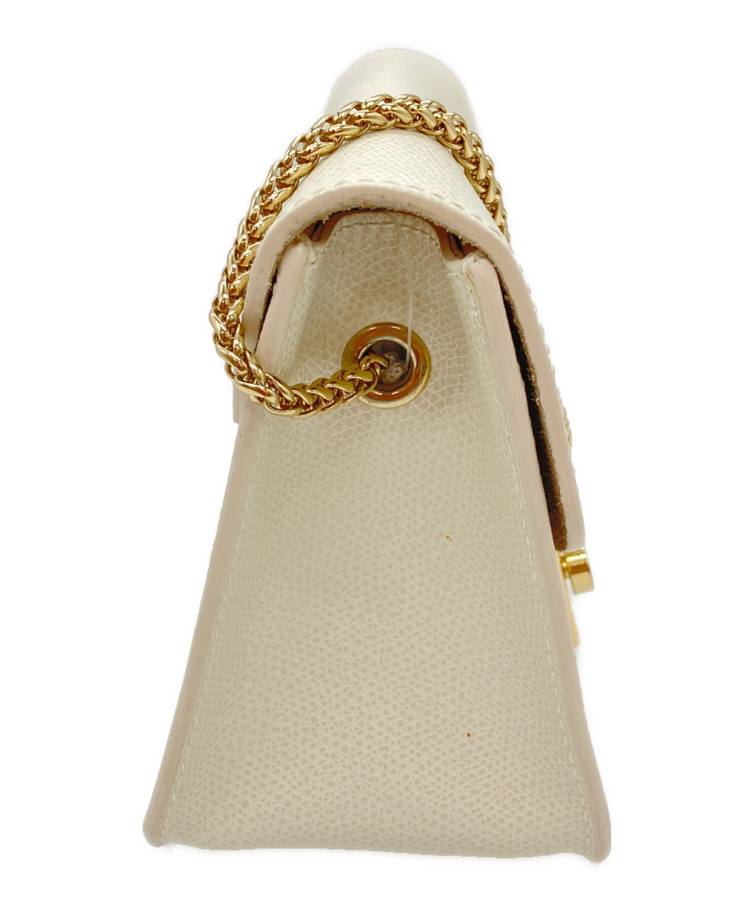 中古・古着通販】FURLA (フルラ) チェーンショルダーバッグ アイボリー 