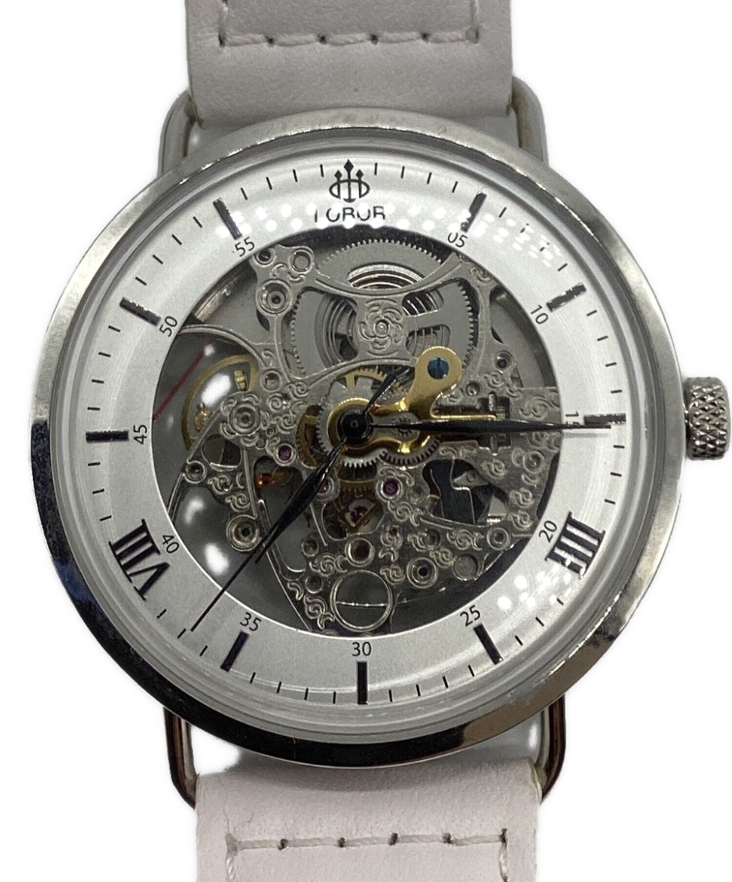 中古・古着通販】LOBOR (ロバー) スケルトンウォッチ 自動巻き レザー