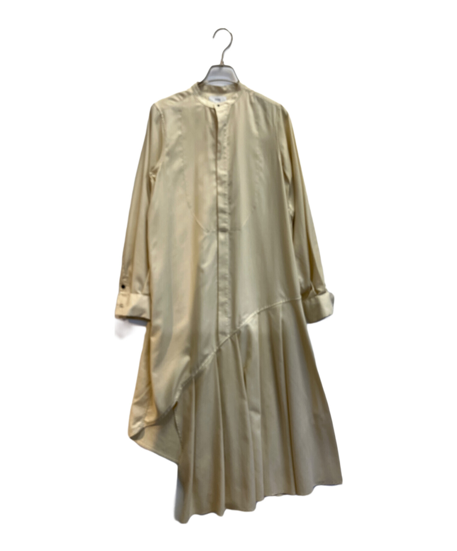 中古・古着通販】HYKE (ハイク) FD BOSOM SHIRT DRESS イエロー サイズ