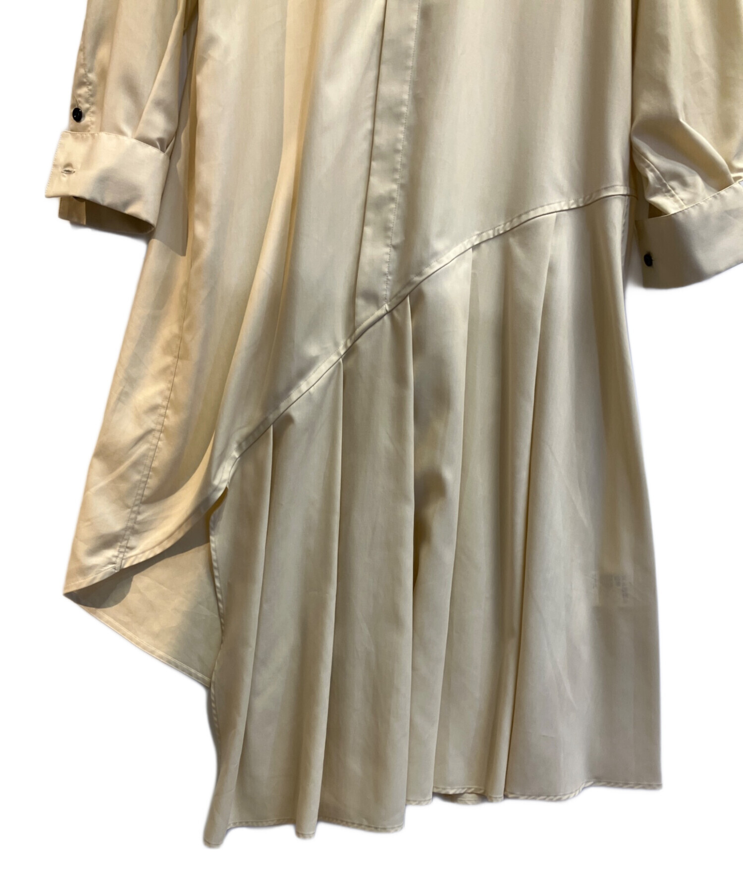 中古・古着通販】HYKE (ハイク) FD BOSOM SHIRT DRESS イエロー サイズ