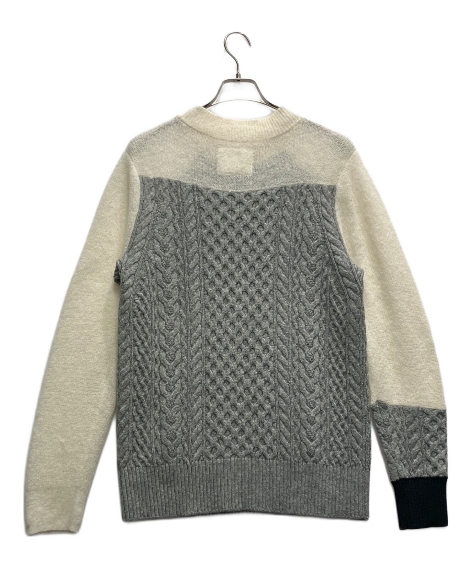 中古・古着通販】sacai (サカイ) CABLE PATTERN KNIT PULLOVER マルチ