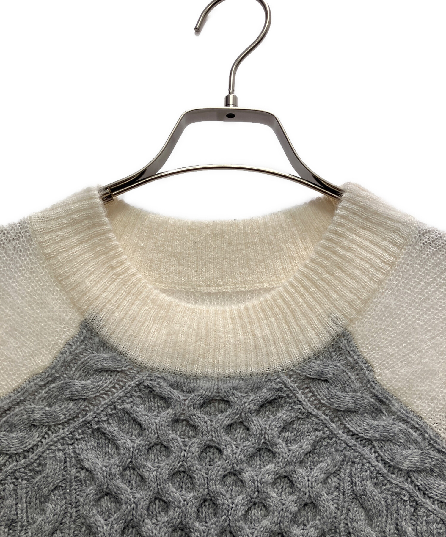 中古・古着通販】sacai (サカイ) CABLE PATTERN KNIT PULLOVER マルチ