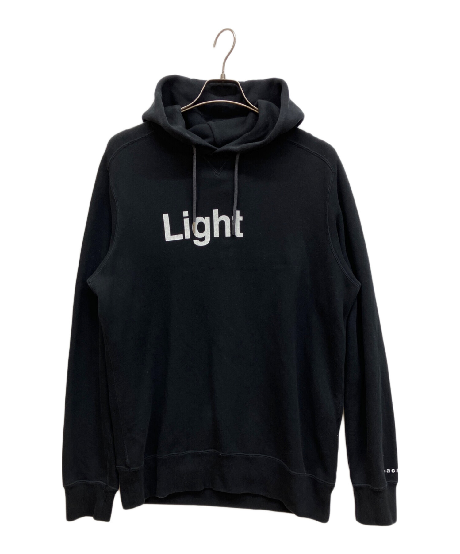 サカイ　sacai　プルオーバースウェットパーカー　黒　2　Light Fire 中古・古着通販】sacai (サカイ) LIGHT Fire Hoodie ライトファイア