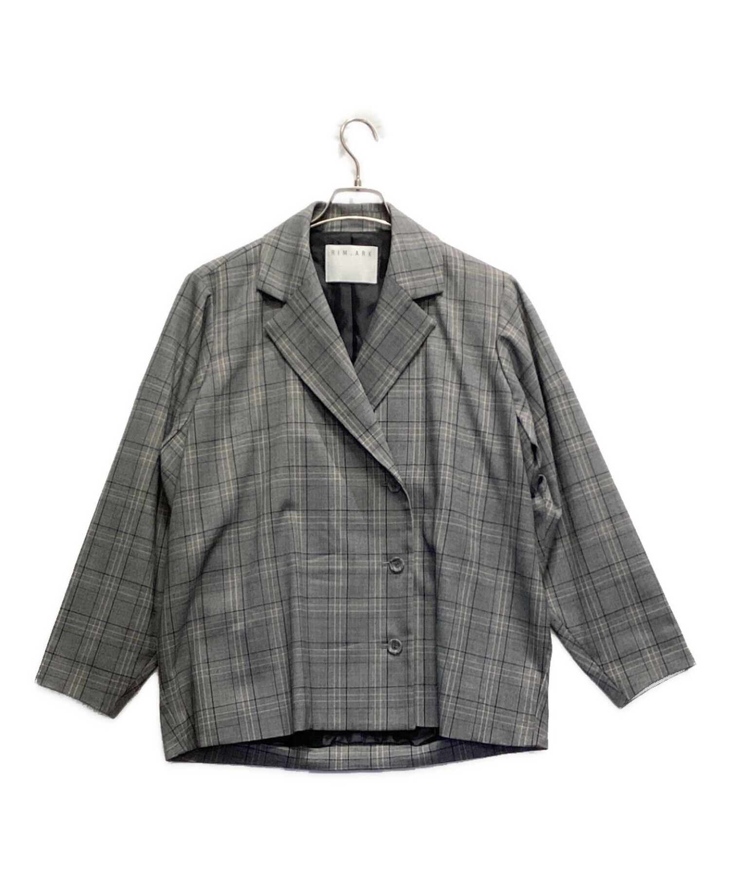 中古・古着通販】RIM.ARK (リムアーク) Back volume box blazer グレー