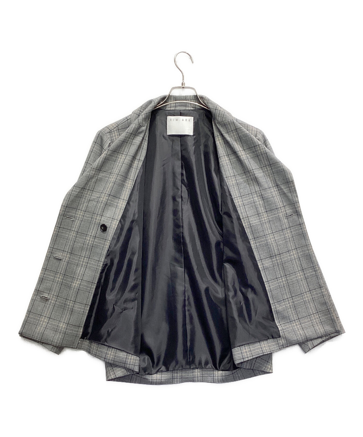 中古・古着通販】RIM.ARK (リムアーク) Back volume box blazer グレー