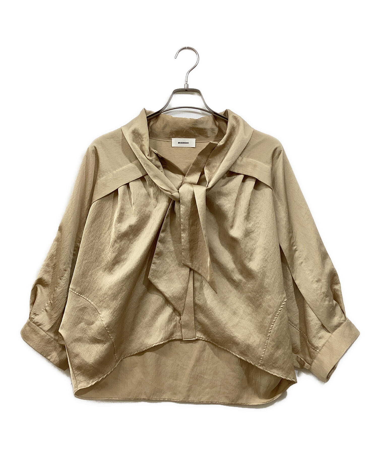 中古・古着通販】MIESROHE (ミースロエ) ボウタイコクーンブラウス