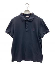 モンクレールポロシャツ金タグ 中古・古着通販】MONCLER (モンクレール) ポロシャツ ホワイト サイズ