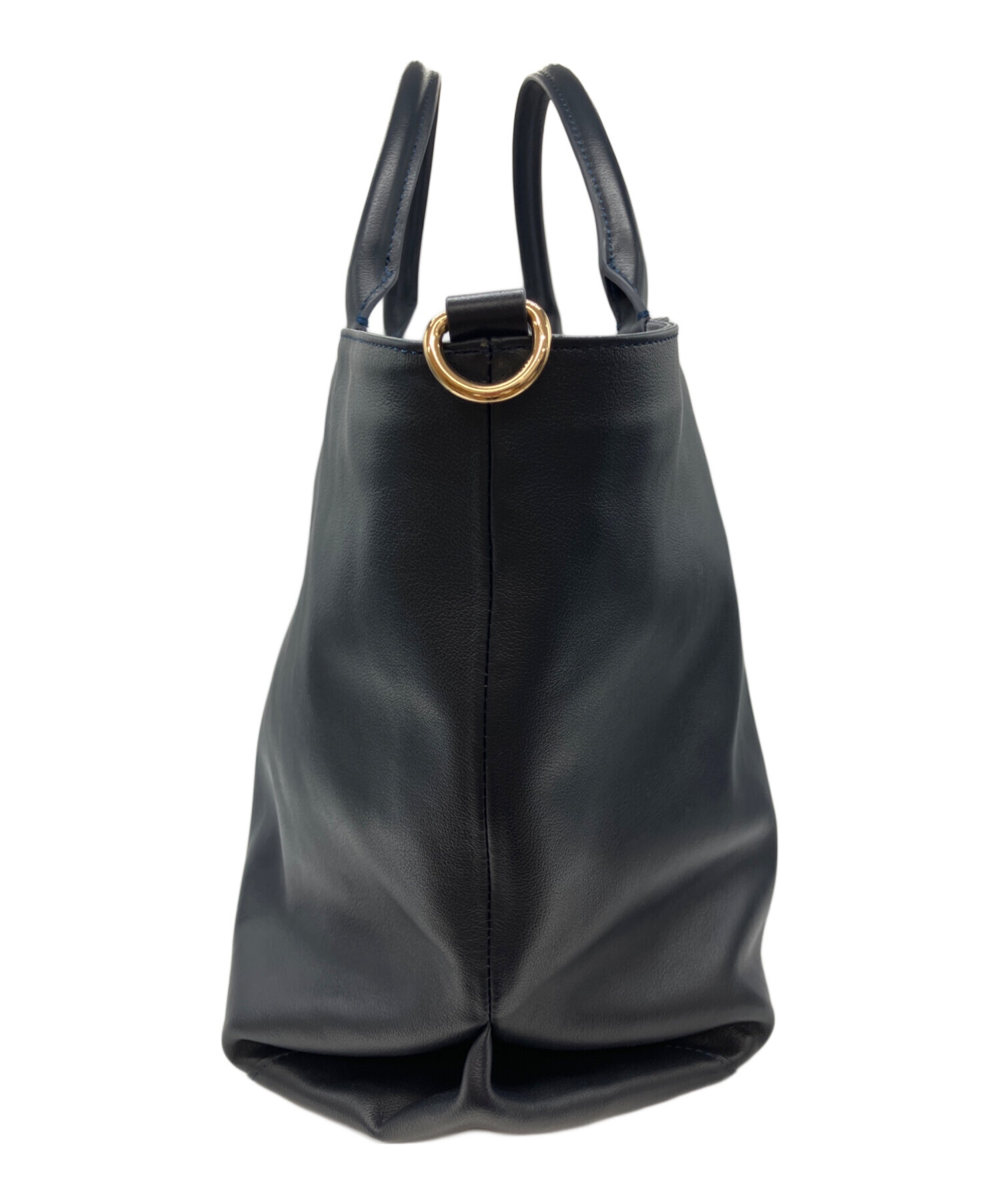 中古・古着通販】CELERI (セルリ) リバーシブルトートバッグ ネイビー