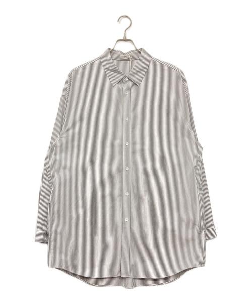 中古・古着通販】ATON (エイトン) SHRINK COTTON OVERSIZED LONG SHIRT