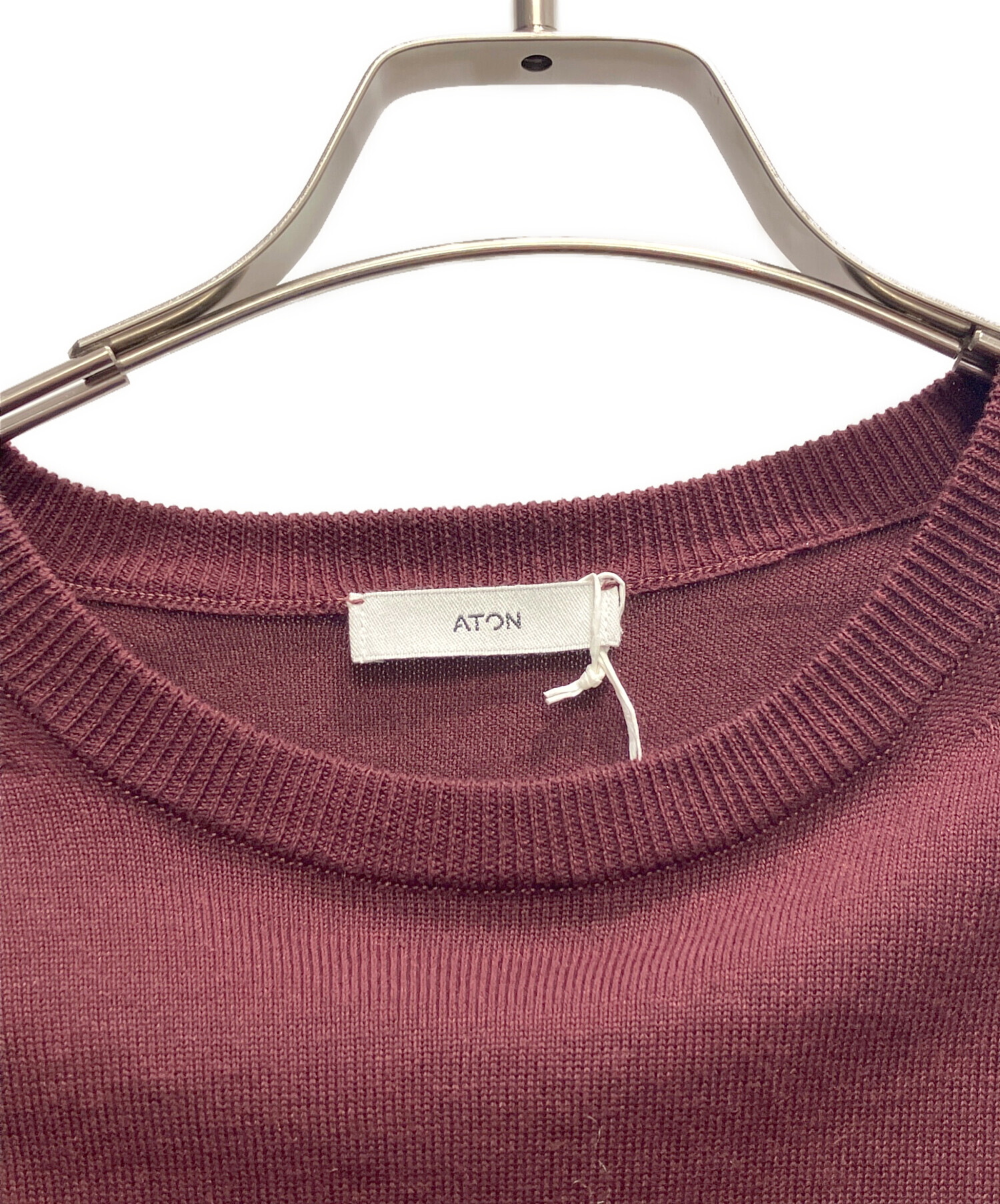 中古・古着通販】ATON (エイトン) COTTON SILK CASHMERE CREWNECK
