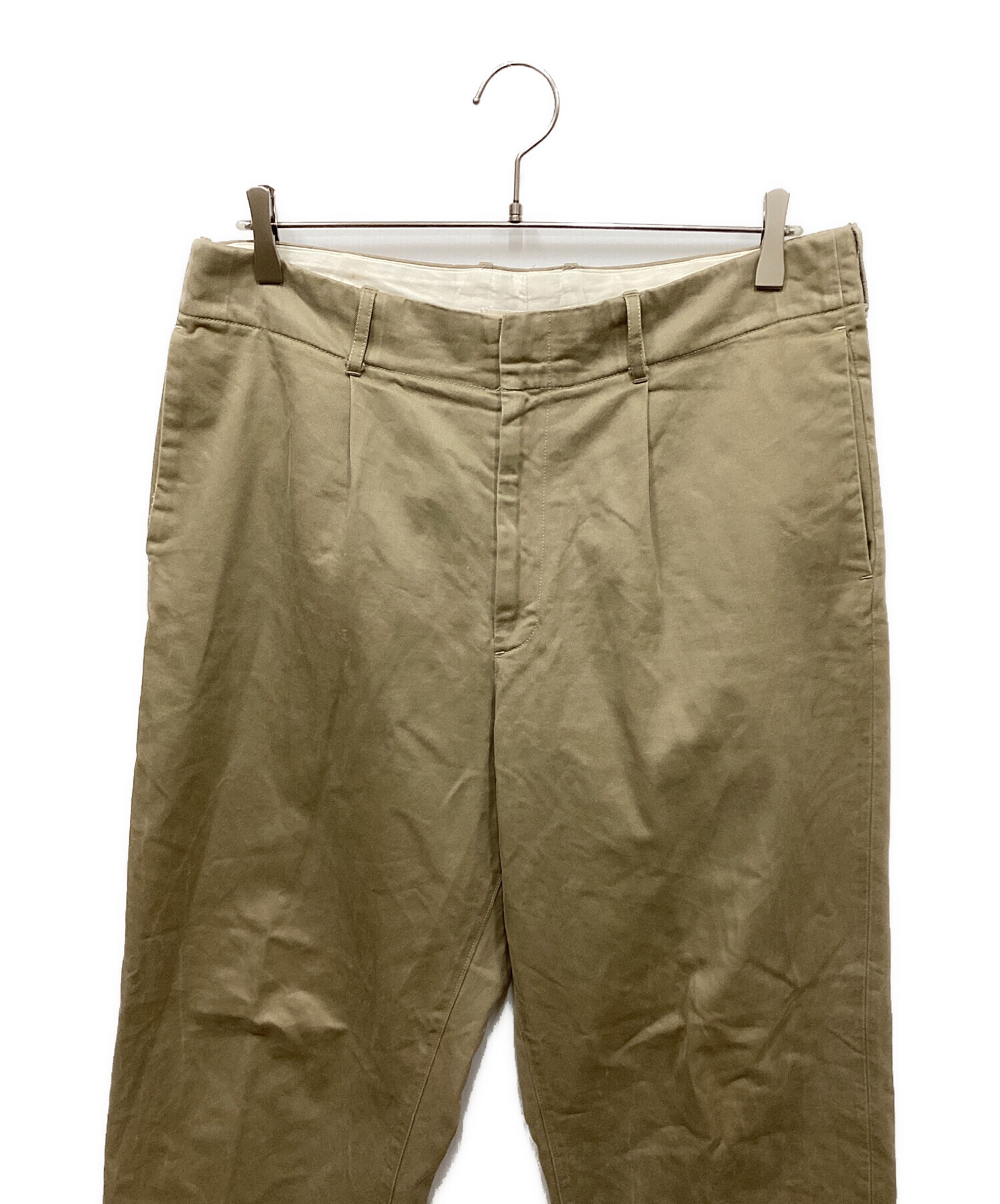 ¥3,5000 AURALEE ミリタリーチノ カーキ　3 中古・古着通販】AURALEE (オーラリー) WASHED FINX CHINO TAPERED