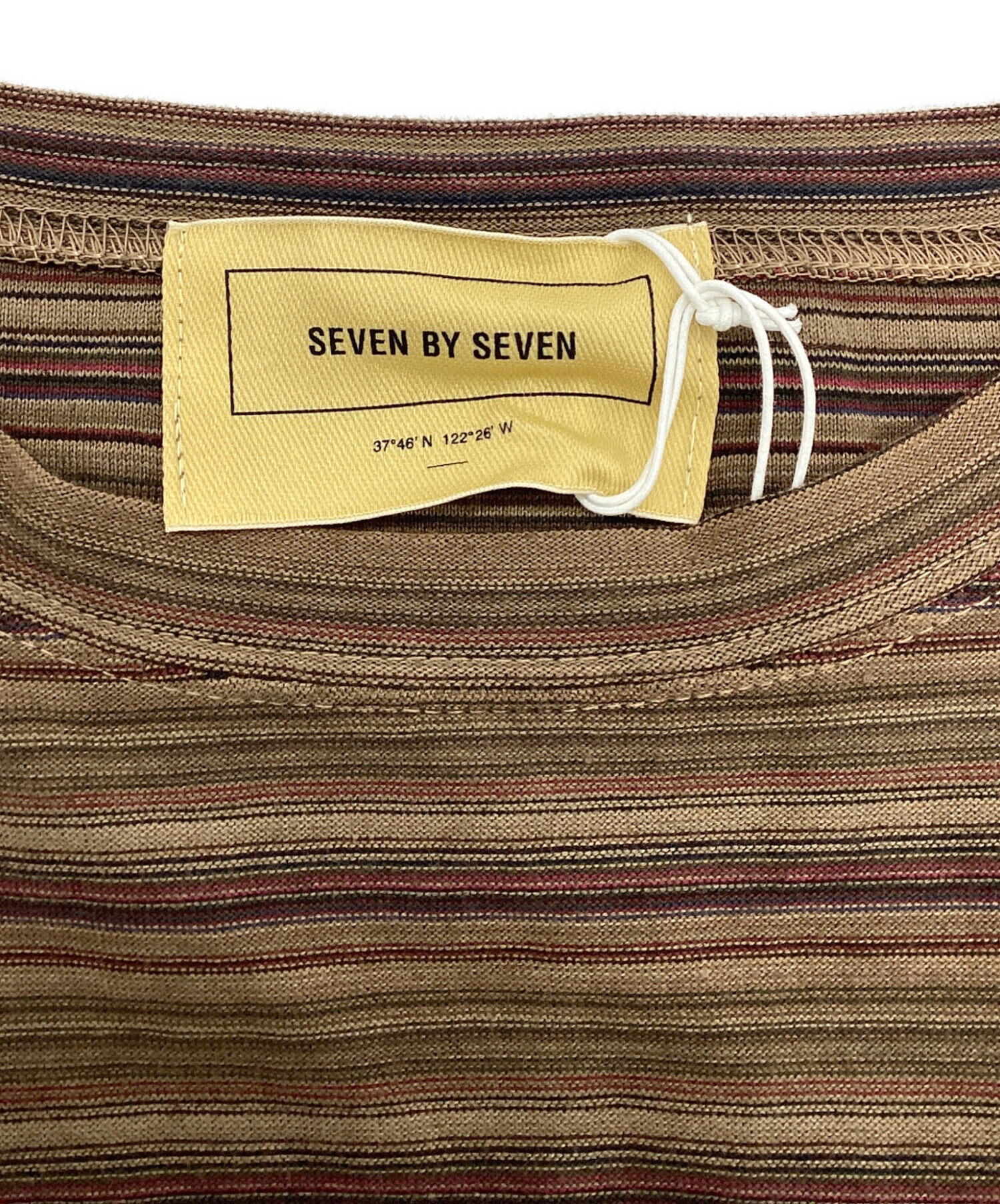 中古・古着通販】seven by seven (セブンバイセブン) ボーダーTシャツ 