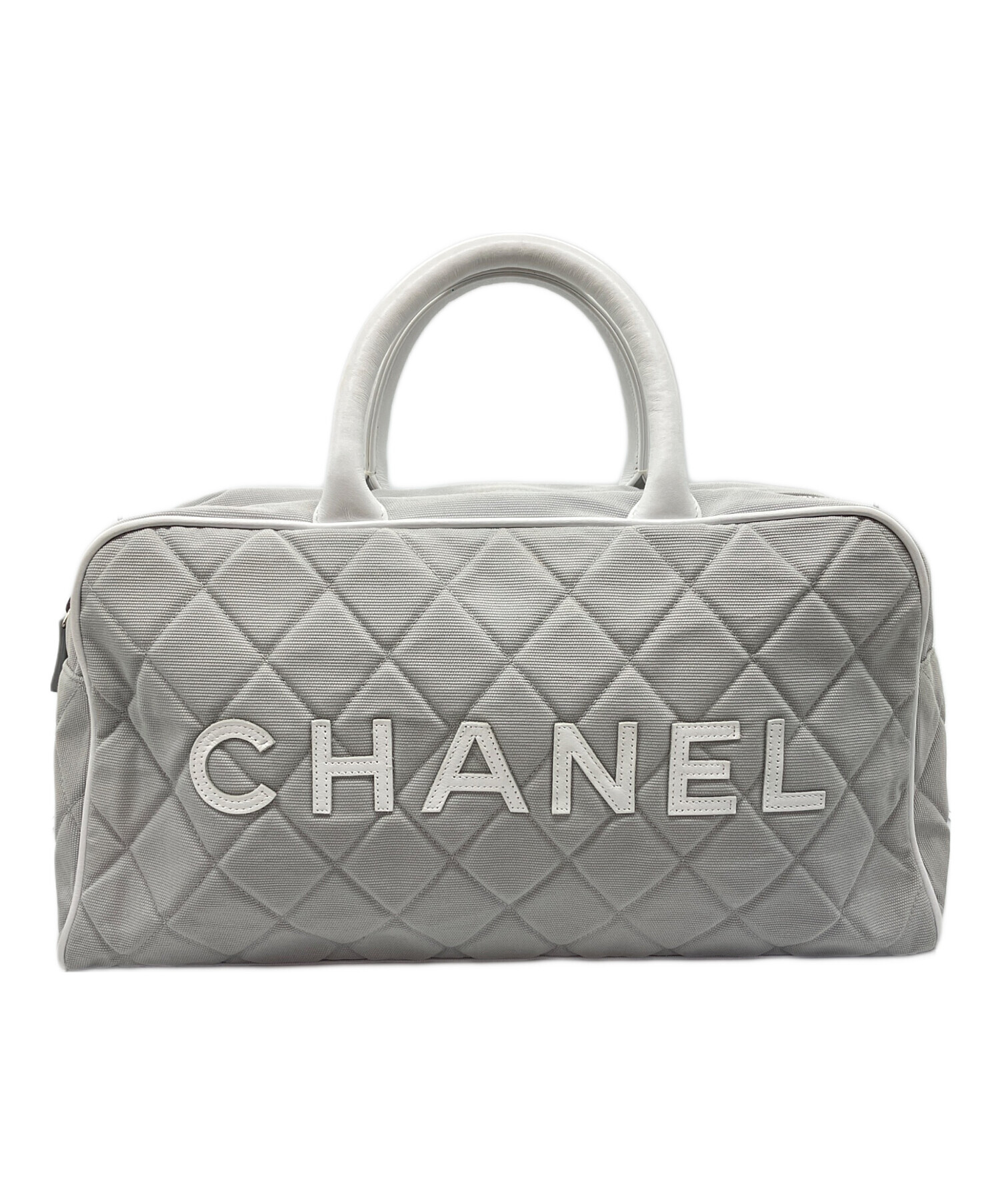 中古・古着通販】CHANEL (シャネル) ボーリングバッグ グレー