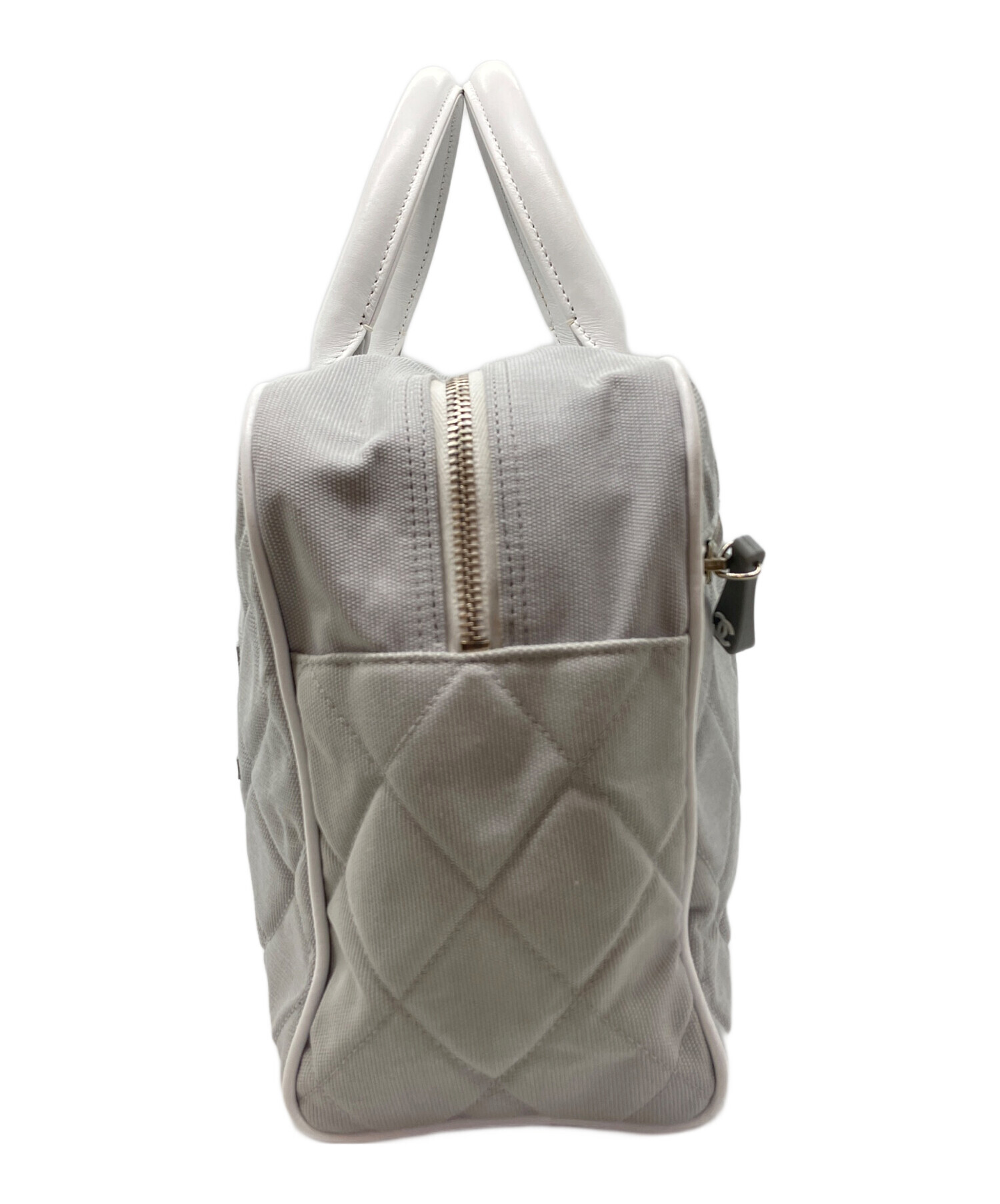 中古・古着通販】CHANEL (シャネル) ボーリングバッグ グレー