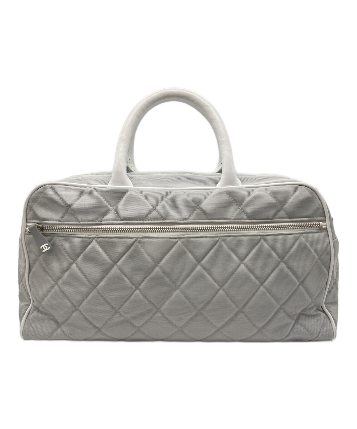 中古・古着通販】CHANEL (シャネル) ボーリングバッグ グレー