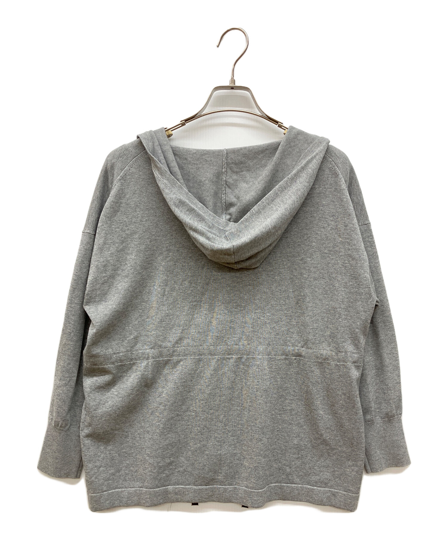 theory luxeグレー パーカー サイズ038 中古・古着通販】theory luxe (セオリーリュクス) ニットパーカー