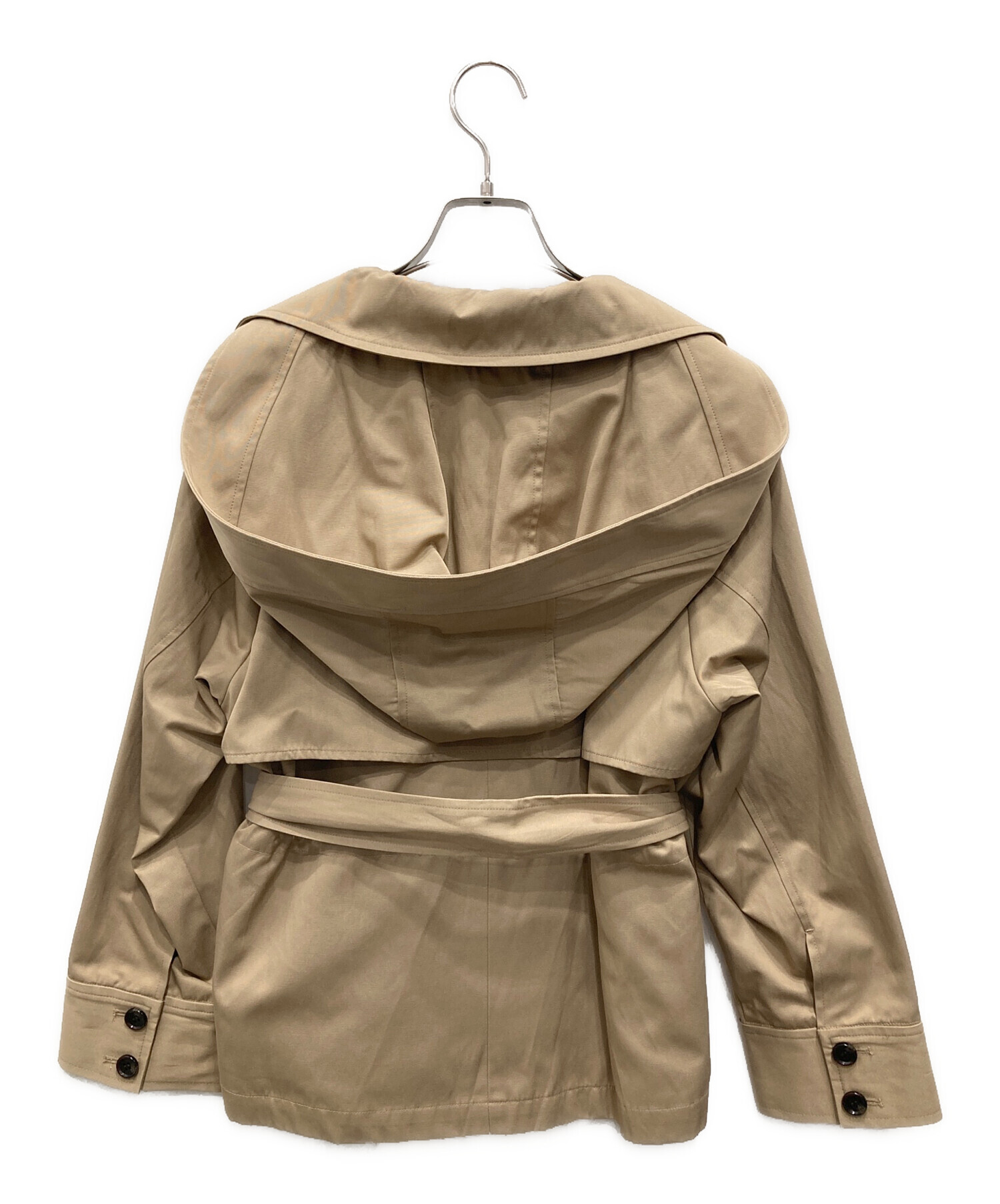 【m】【新品】ジャスグリッティー フード付 ショートトレンチ コート M m】【新品】ジャスグリッティー フード付 ショートトレンチ コート M