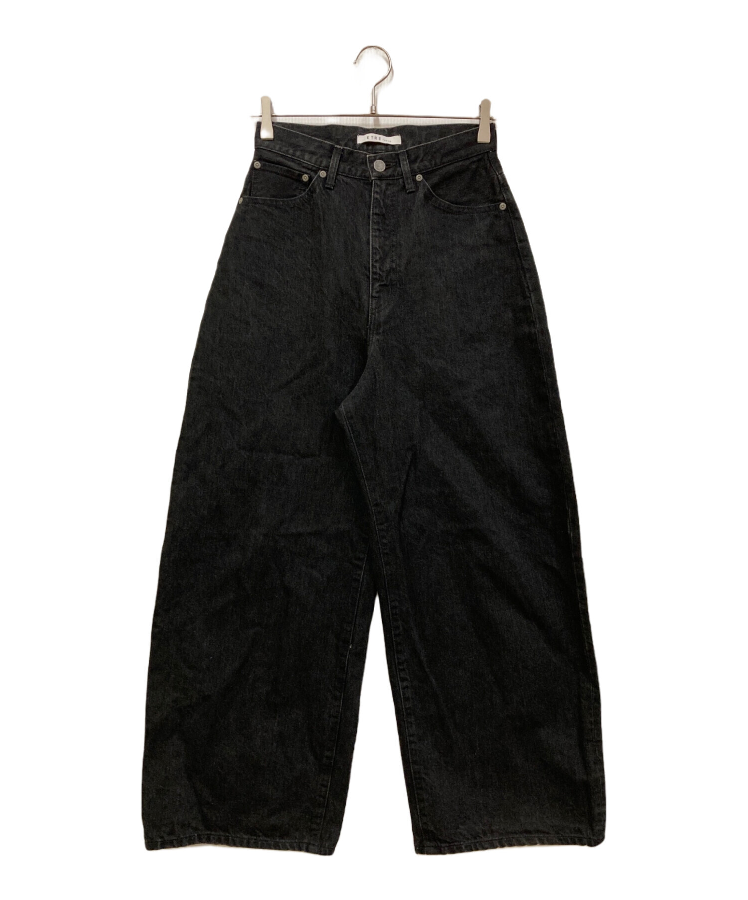 エトレトウキョウ　ボリュームローウエストデニム　24SS　パンツ　近年　ブラック 中古・古着通販】ETRE TOKYO (エトレトウキョウ) ボリュームロー