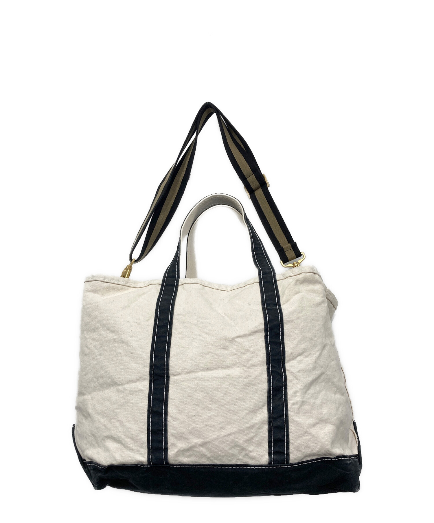 中古・古着通販 L L Bean エルエルビーン REMI RELIEF レミレリーフ CANVAS Large Tote ベージュ ネイビー ブランド・古着通販 トレファク公式 TREFAC FASHION スマホサイト