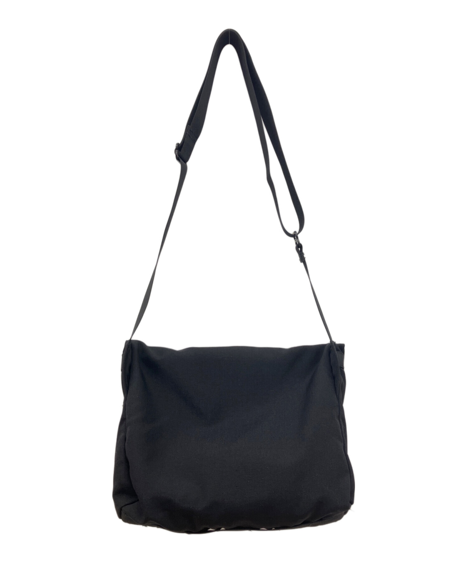 希少 新品同様 ブリーフィング ミッション ショルダーバッグ ブラック ナイロン 中古・古着通販】BRIEFING (ブリーフィング) MISSION SHOULDER