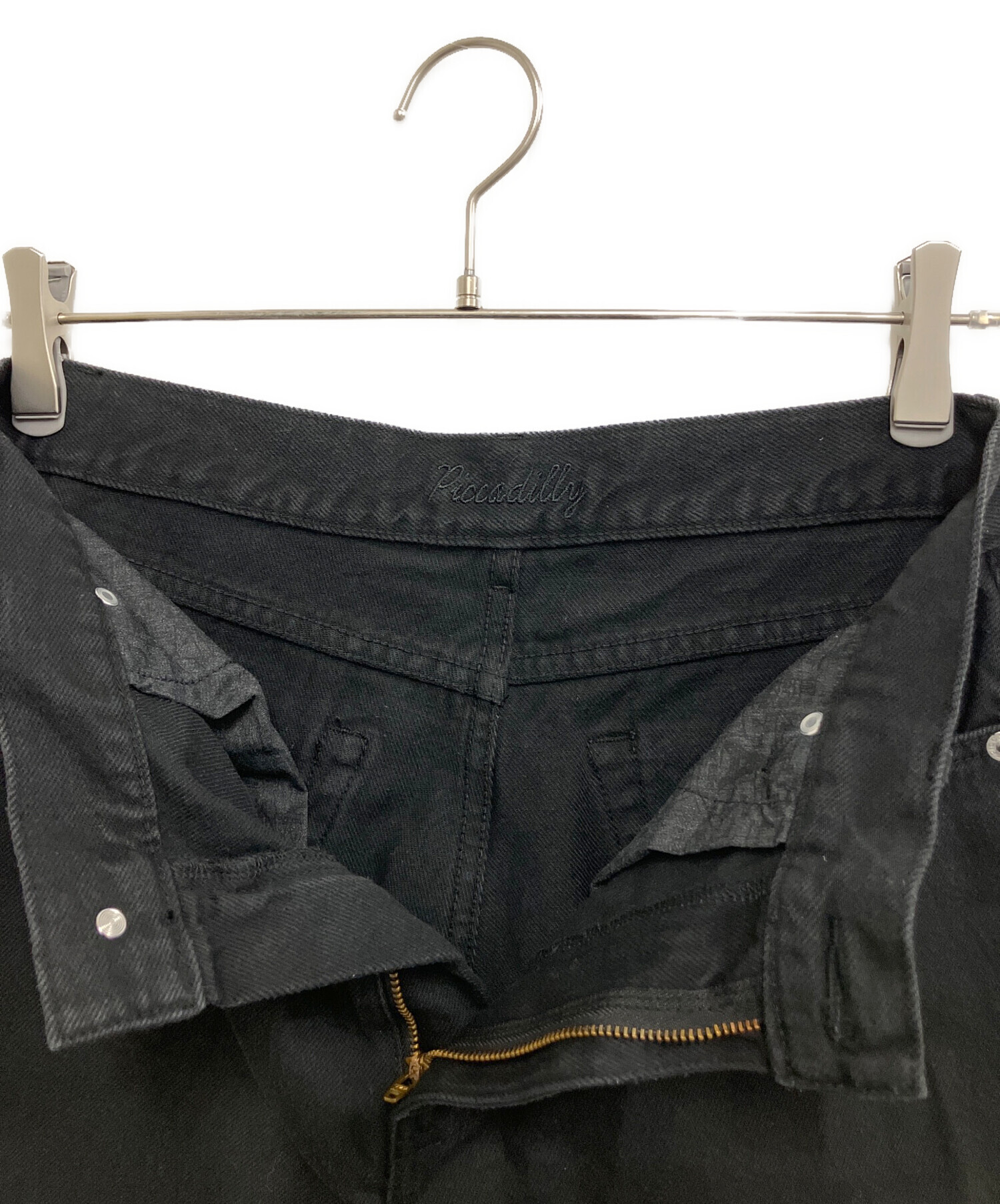中古・古着通販】ok.soon (オクスン) カラーデニムパンツ ブラック