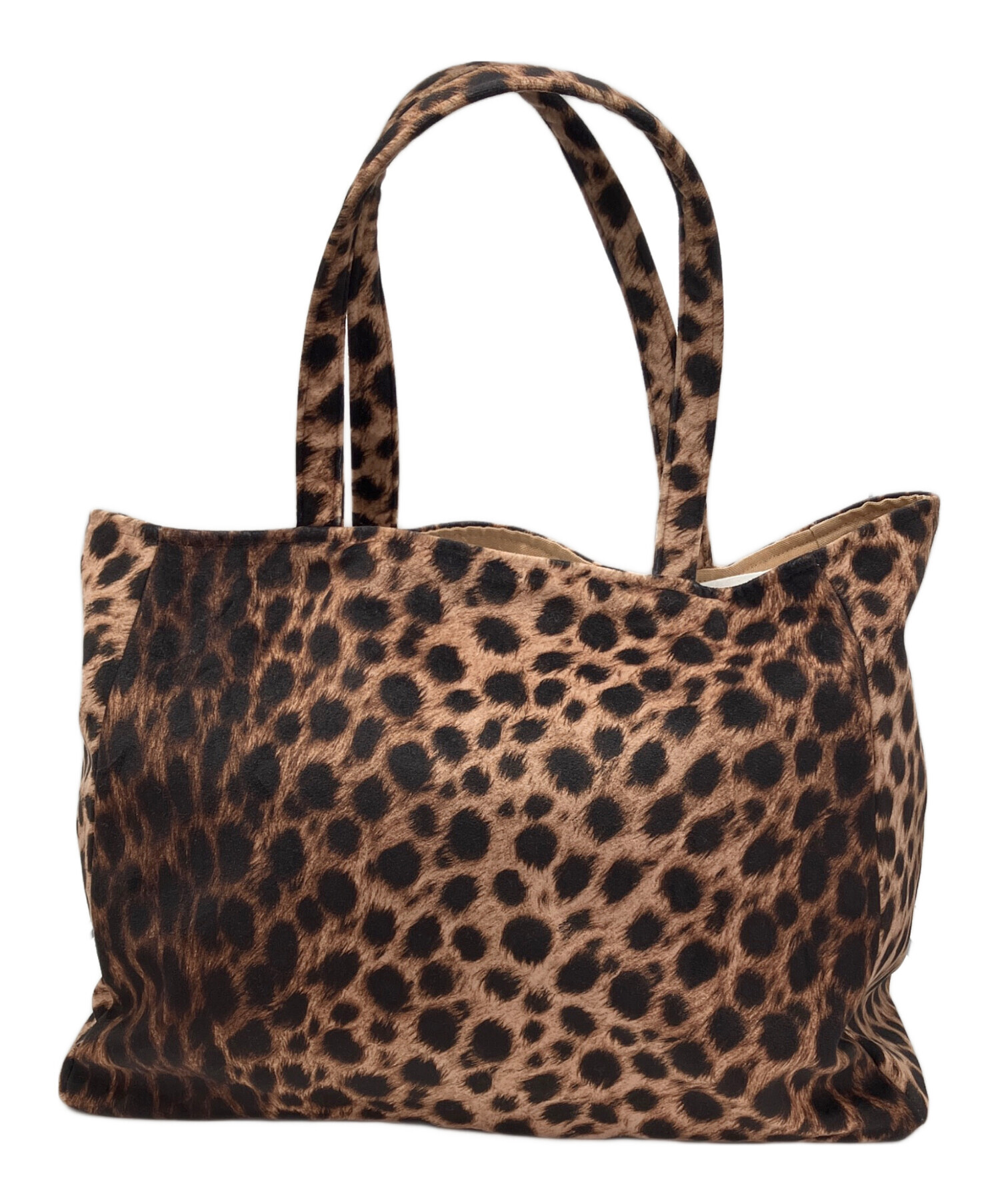 アパルトモンバザール アトリエサブロン　LEOPARD TOTE BAG 中古・古着通販】BAZAR ATELIER SABLON (バザール アトリエ サブロン