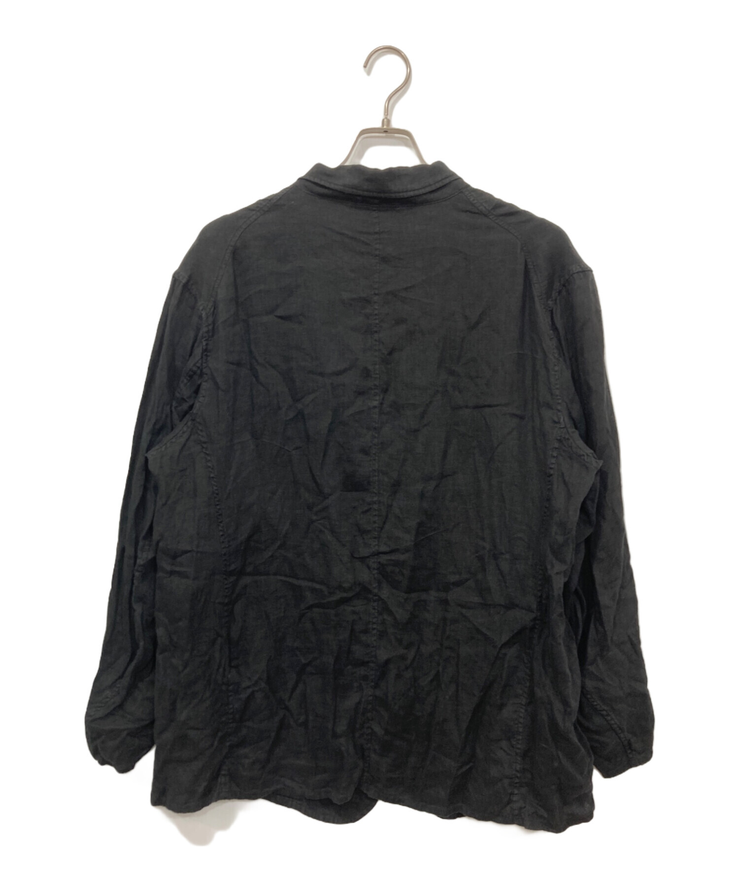 COMOLI リネンWクロスジャケット 21SS サイズ3 中古・古着通販】COMOLI (コモリ) リネンWクロス ジャケット ブラック