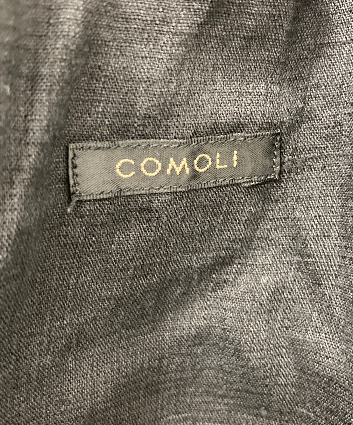 中古・古着通販】COMOLI (コモリ) リネンWクロス ジャケット ブラック