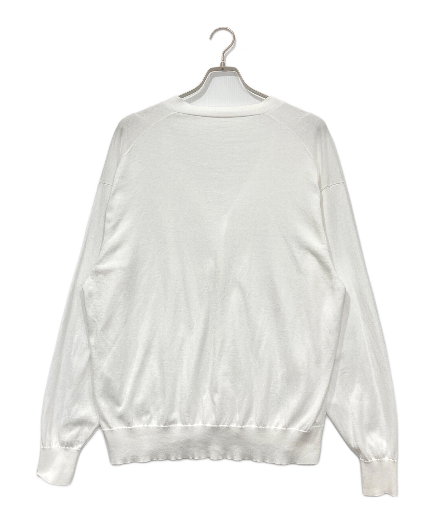 中古・古着通販】COMOLI (コモリ) 18G Vネックカーディガン ホワイト