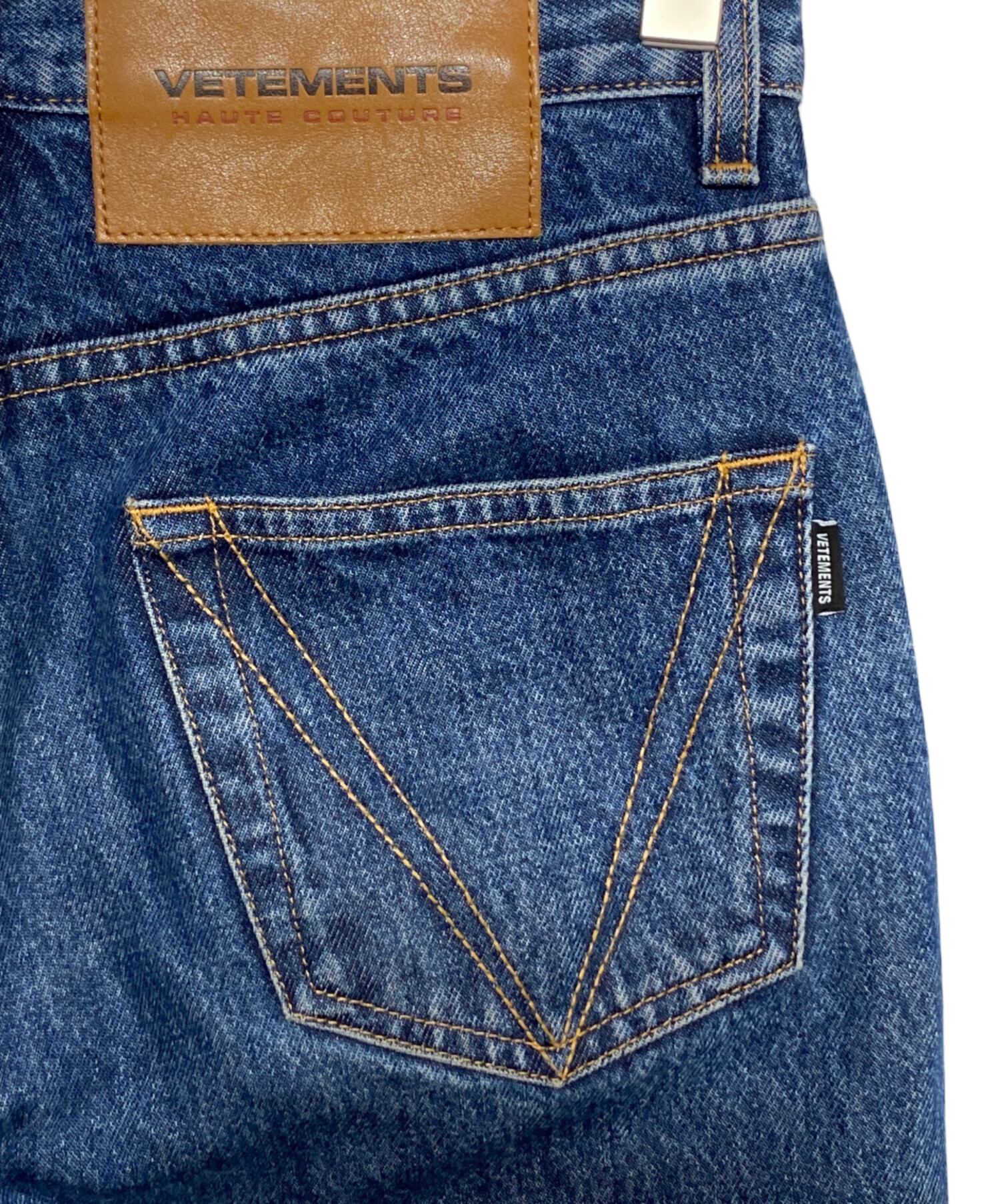 中古・古着通販】VETEMENTS (ヴェトモン) デニムパンツ インディゴ