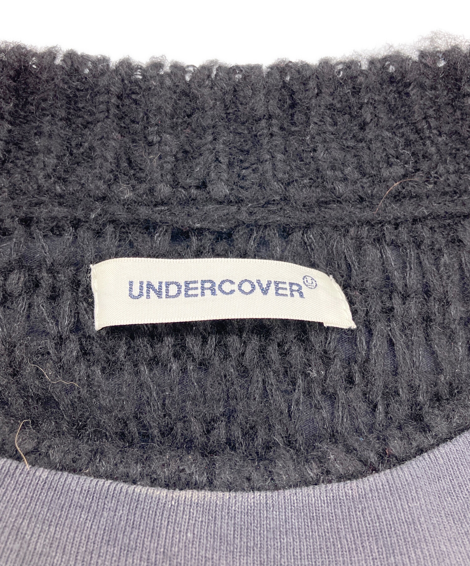 UNDERCOVER アンダーカバー UP2C1904 リバーシブル Tシャツドッキング RANONES PO ニット カットソー 長袖 グレー系 2【中古】 中古・古着通販】UNDERCOVER (アンダーカバー) RANONES Tシャツ