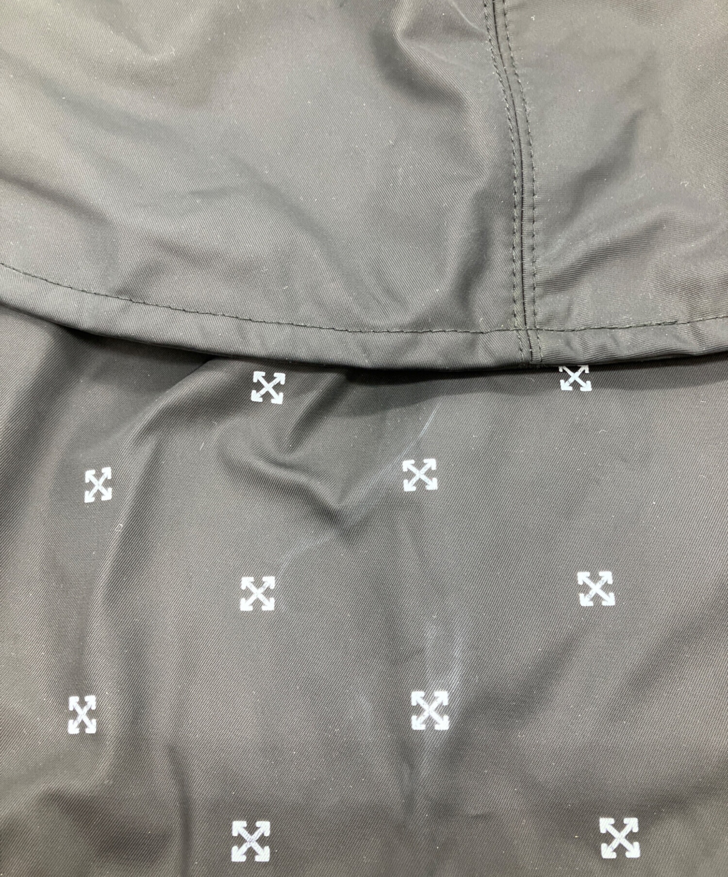 中古・古着通販】OFFWHITE (オフホワイト) バケットハット ブラック