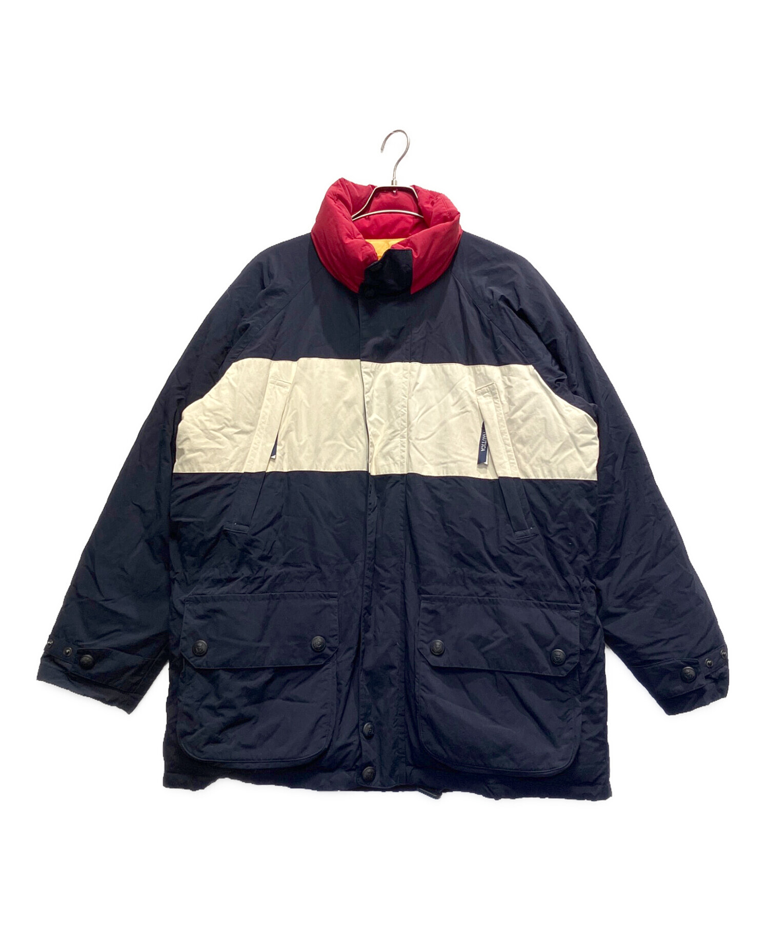 中古・古着通販】NAUTICA (ノーティカ) ダウンジャケット ネイビー 