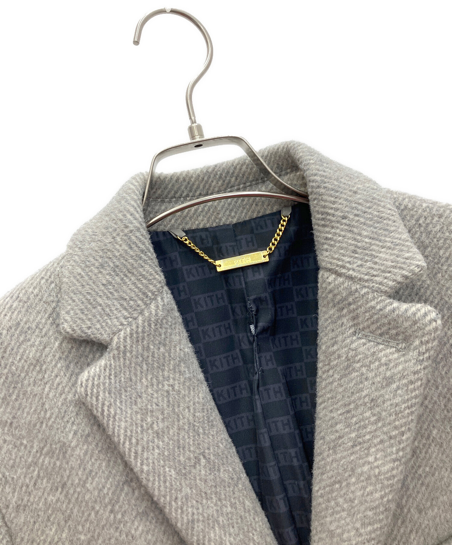 KITH グレー チェスターコート S 中古・古着通販】KITH (キス) チェスターコート グレー サイズ:S