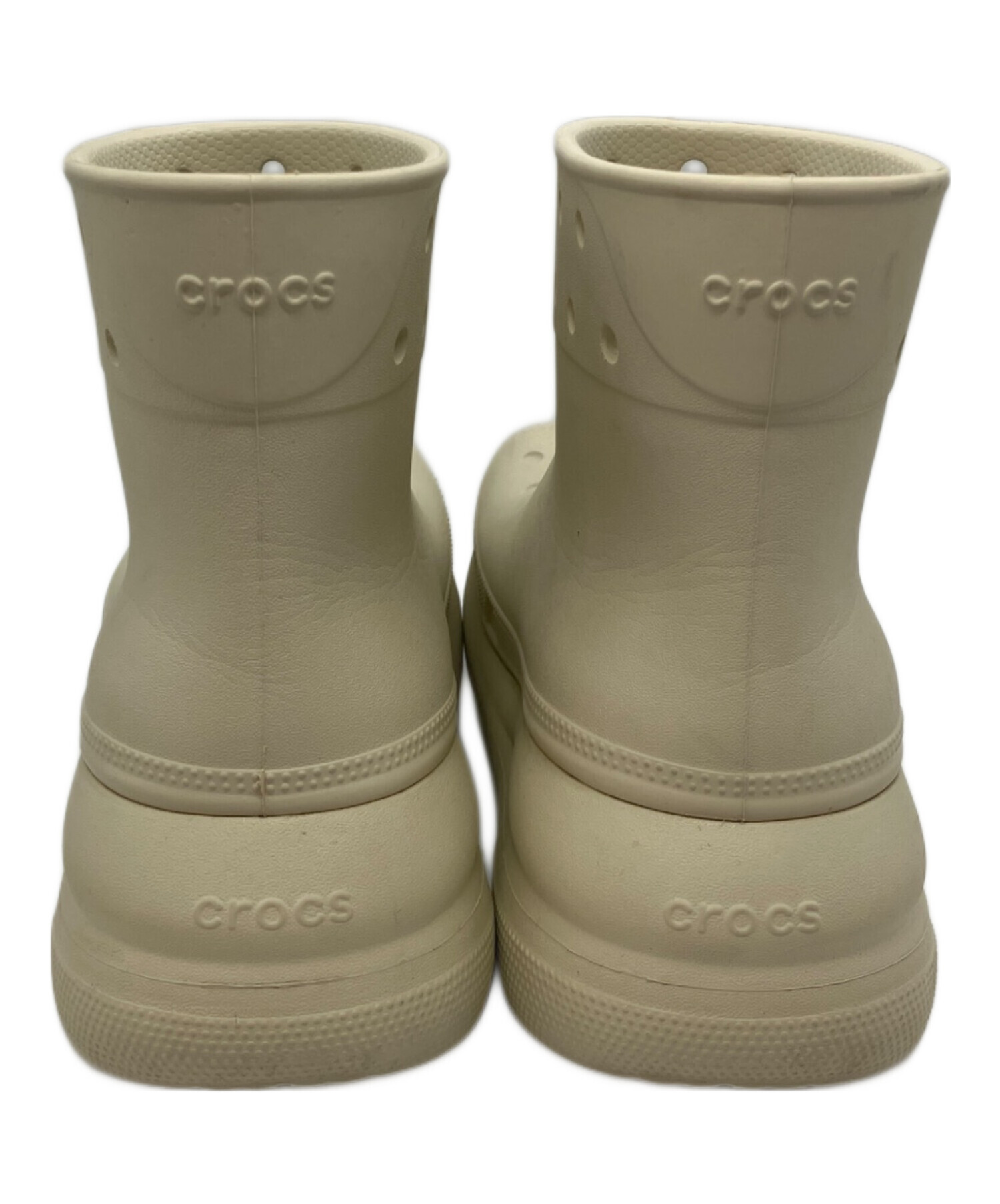 中古・古着通販】crocs (クロックス) クラッシュブーツ アイボリー