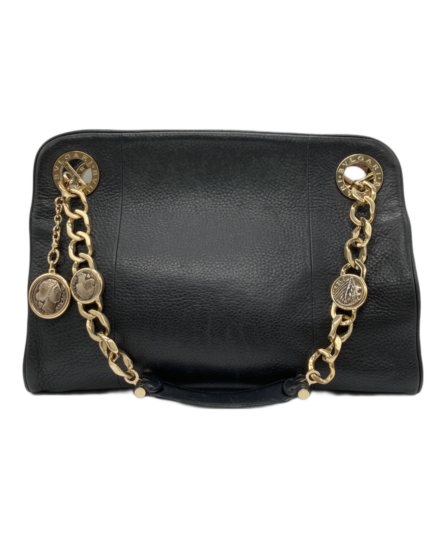 【美品！✨】BVLGARI ブルガリ チェーンショルダーバッグ ブラック 中古・古着通販】BVLGARI (ブルガリ) チェーンショルダーバッグ