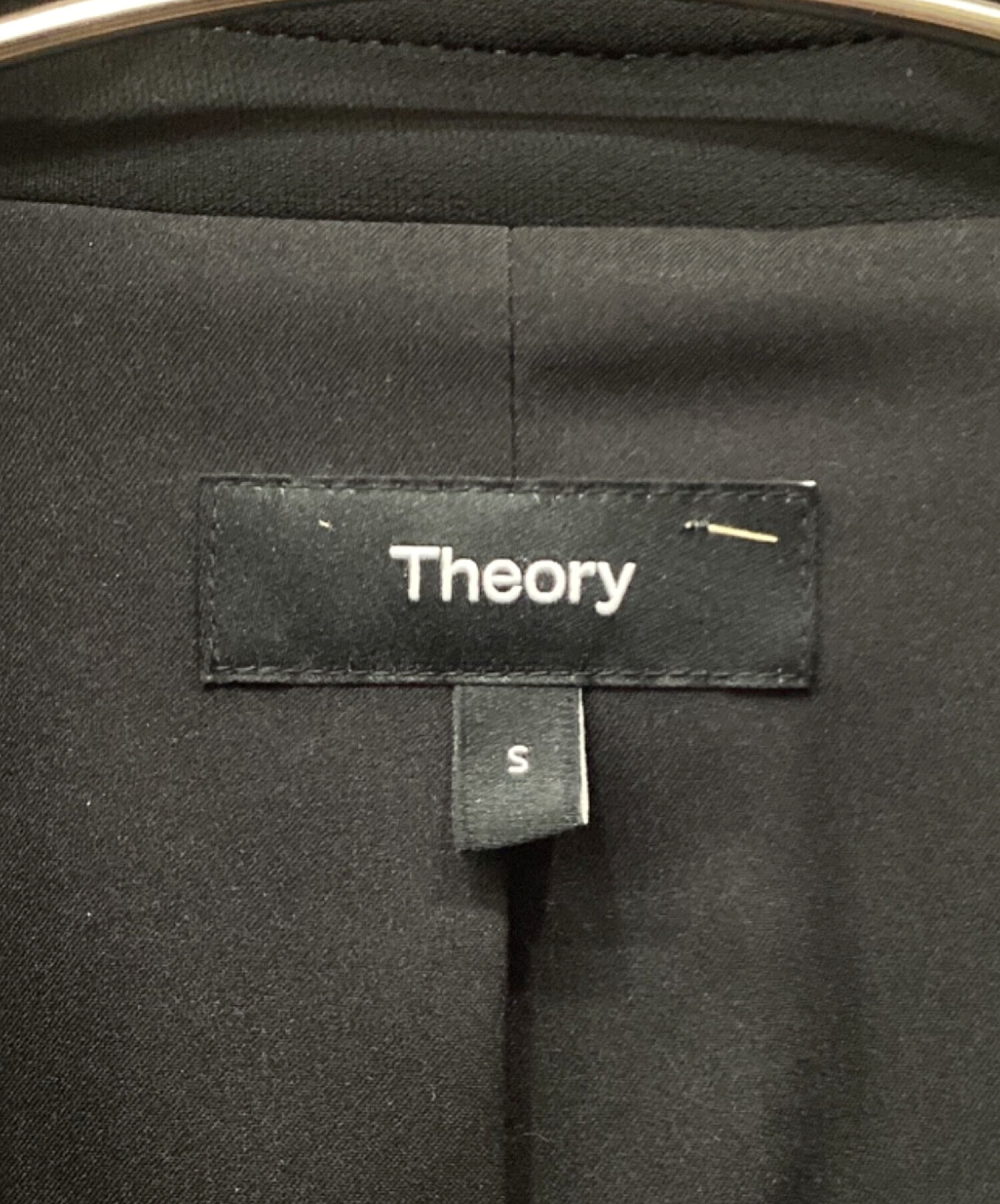 中古・古着通販】theory (セオリー) ガウンコート ブラック サイズ:S 