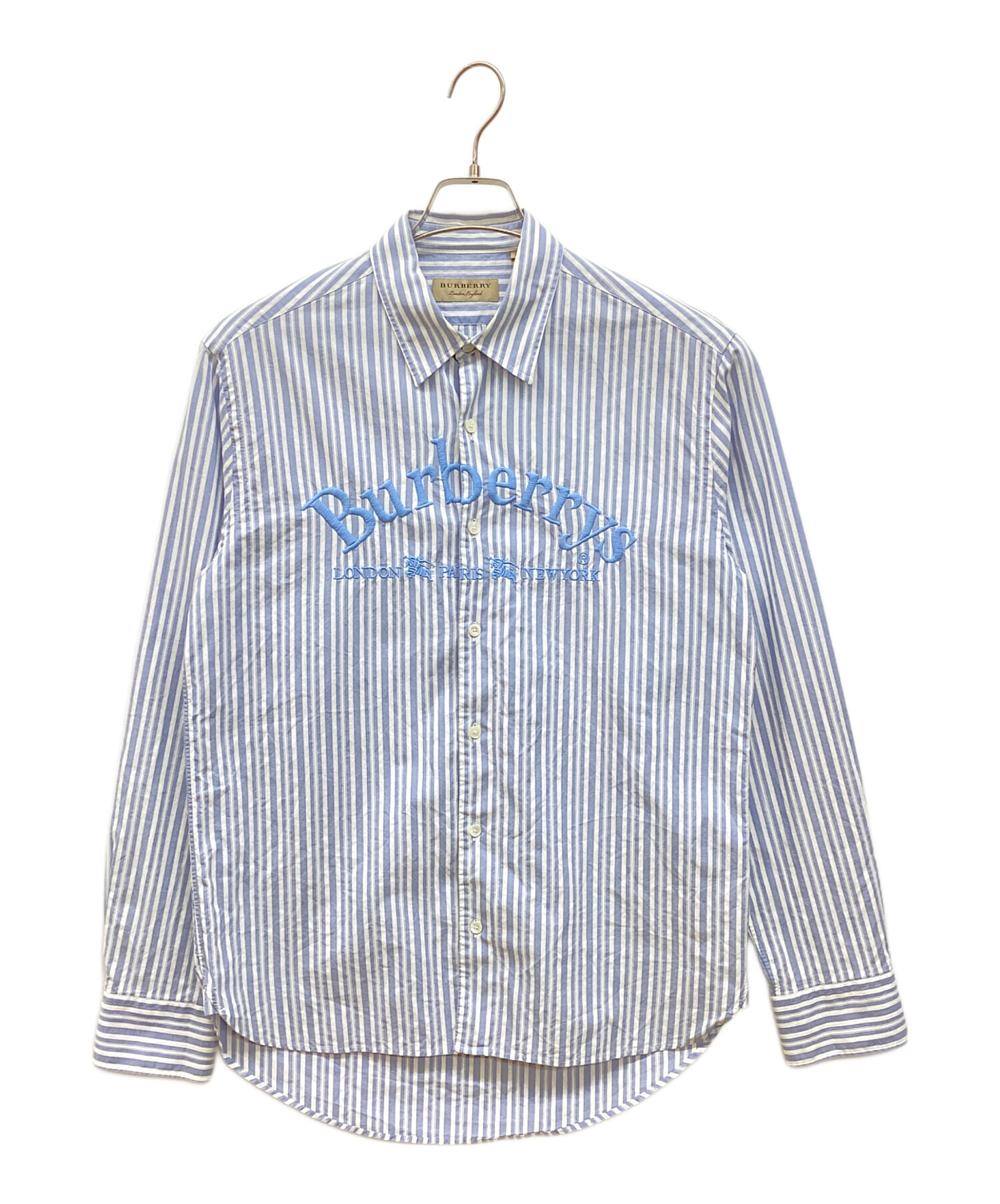 中古・古着通販】BURBERRY (バーバリー) ロゴ刺繍ストライプ