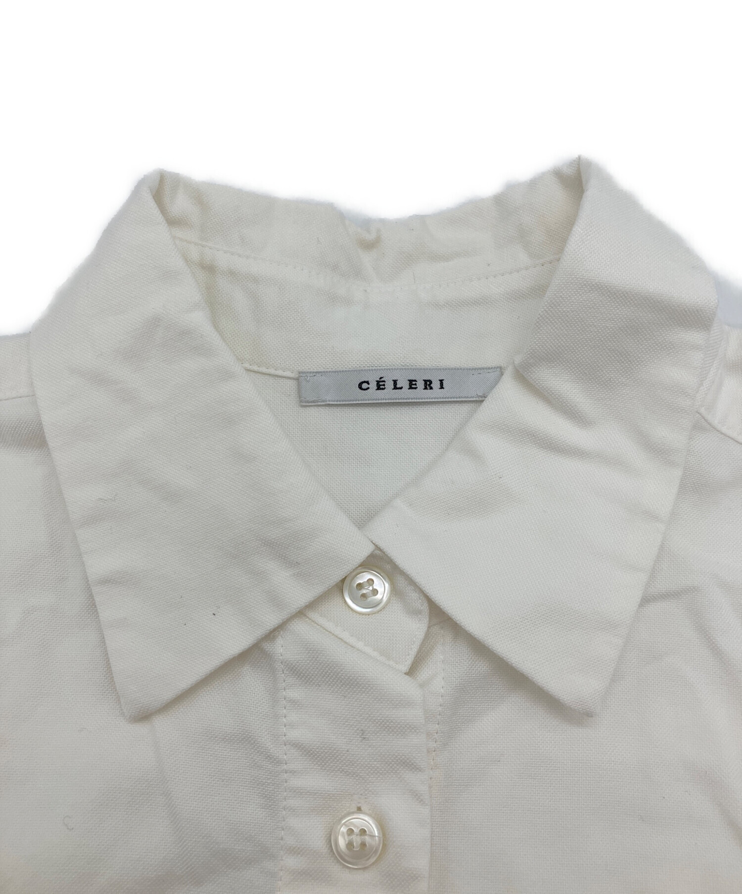 中古・古着通販】CELERI (セルリ) パフスリーブオックスフォードシャツ