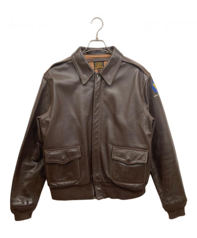 【本革】MORGAN PRODUCTION レザージャケット 茶 XL フライト 中古・古着通販】R.K.MORGAN (R.K.モーガン) A-2レザーフライト