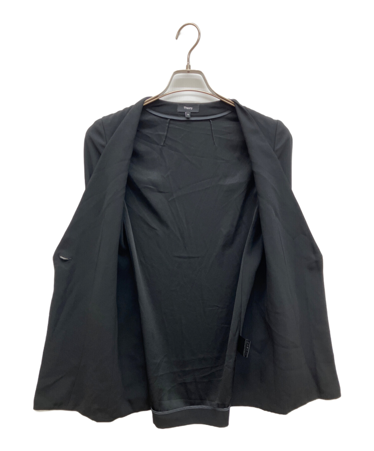 中古・古着通販】theory (セオリー) Powder Crepe Collarless JKT N