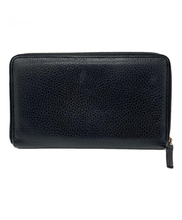 中古・古着通販】GUCCI (グッチ) ラウンドファスナー長財布 ブラック