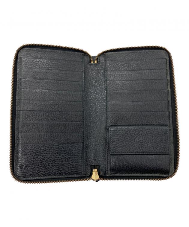 中古・古着通販】GUCCI (グッチ) ラウンドファスナー長財布 ブラック
