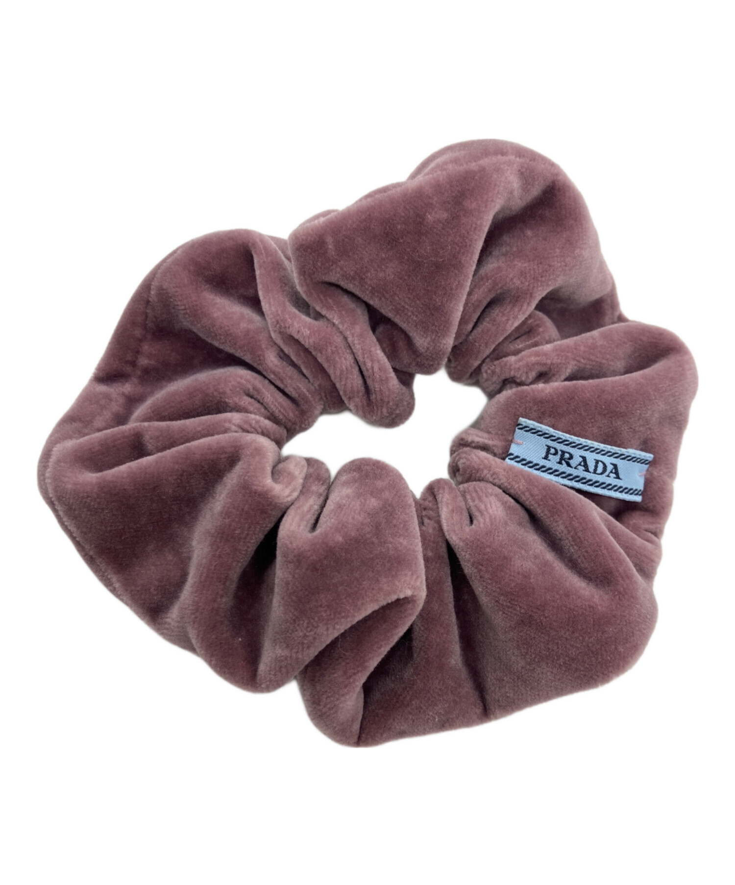 中古・古着通販】PRADA (プラダ) ベルベット シュシュ ピンク