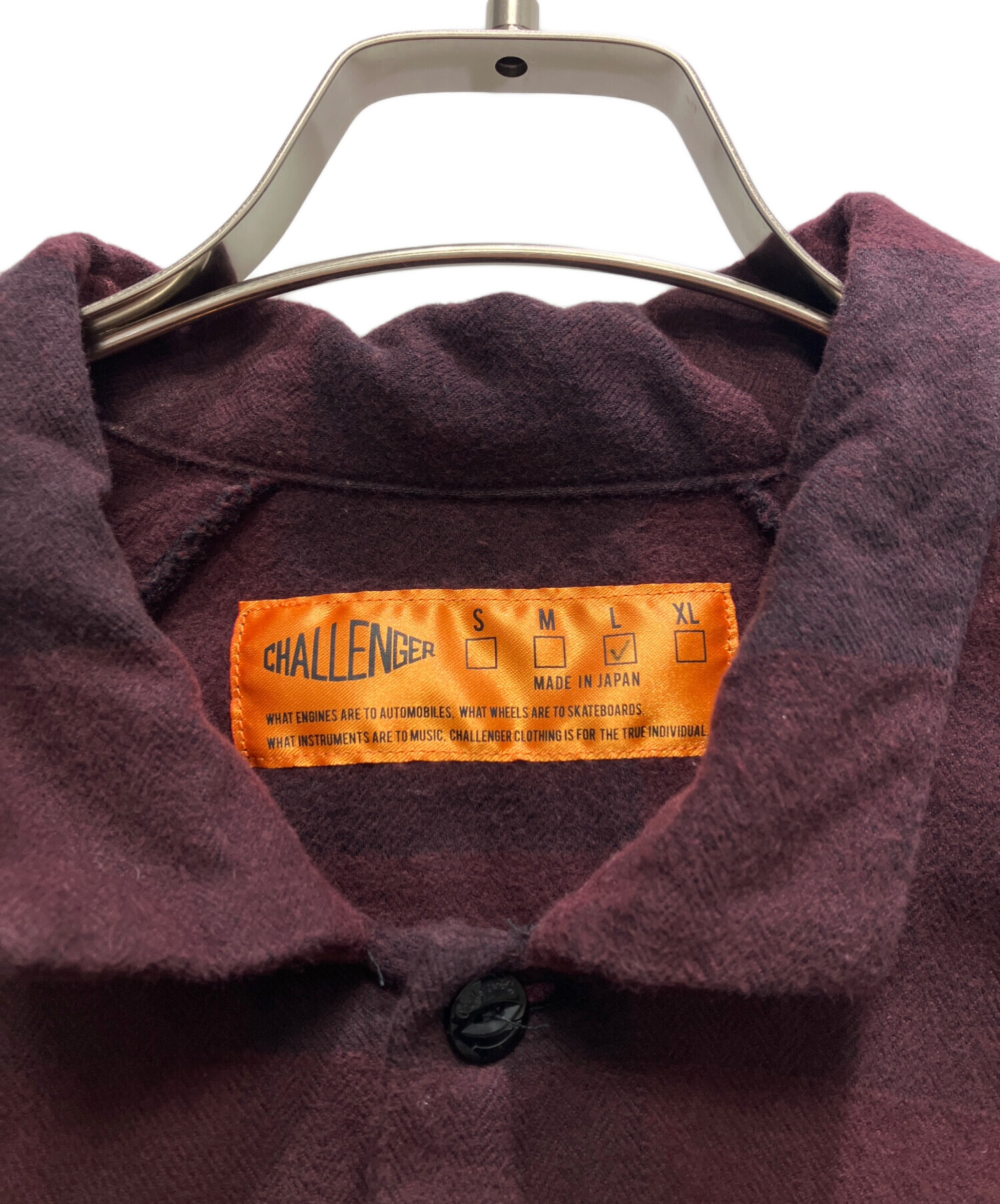 トップス CHALLENGER CHECK SHIRT CHALLENGER (チャレンジャー)】 シャツ│WACKO MARIA（ワコマリア