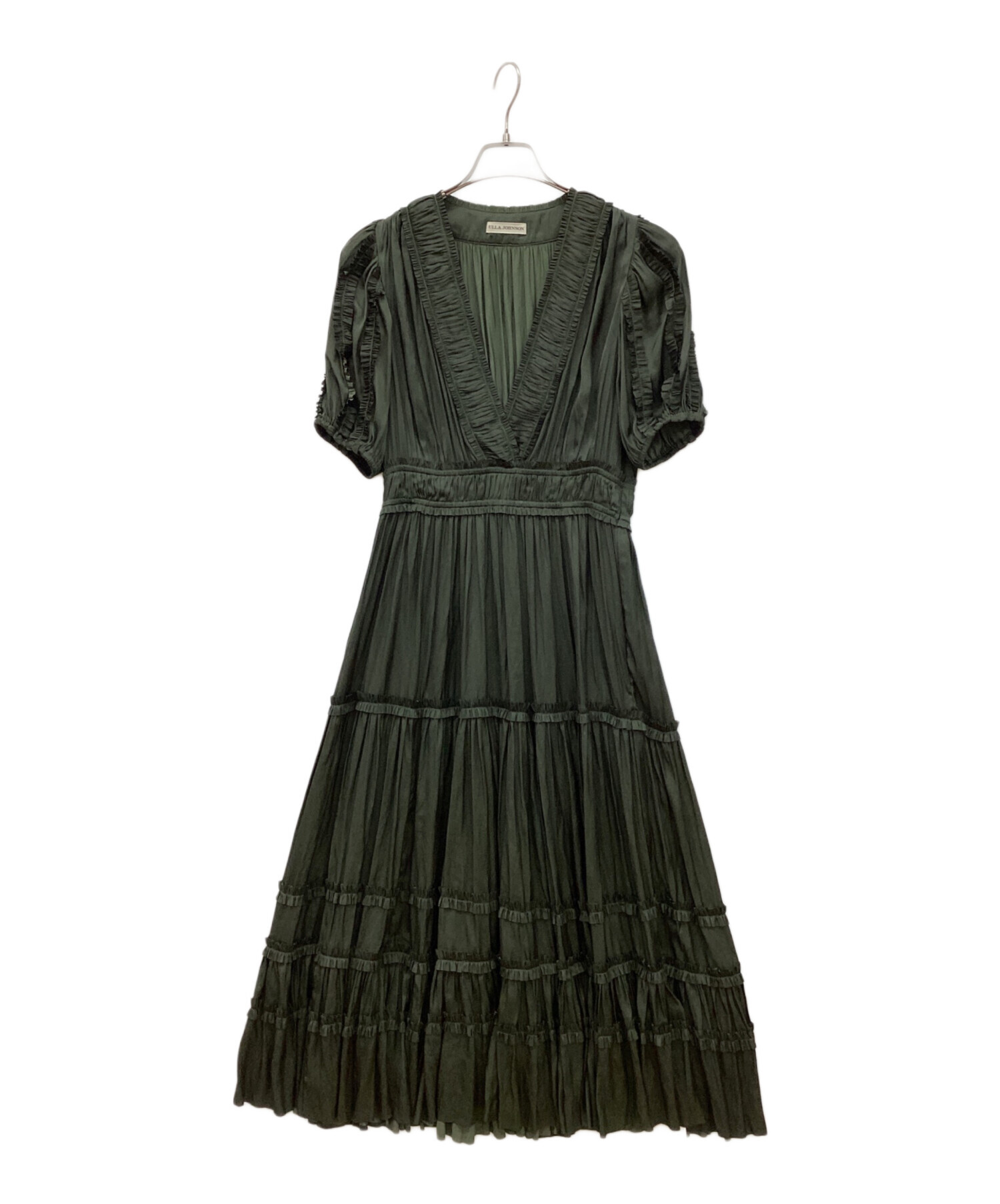 中古・古着通販】ULLA JOHNSON (ウラ ジョンソン) ギャザーワンピース