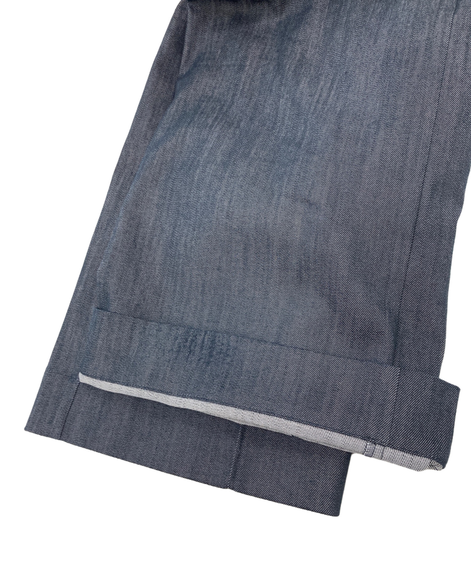 中古・古着通販】YORI (ヨリ) マリンデニム風ワイドパンツ インディゴ