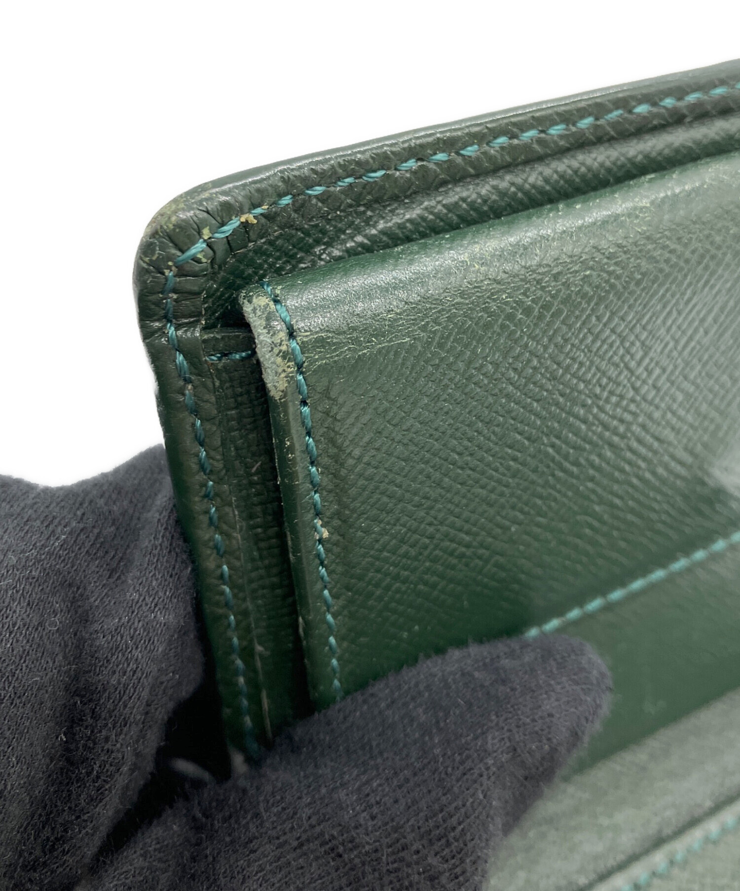 中古・古着通販】LOUIS VUITTON (ルイ ヴィトン) 2つ折り財布 グリーン