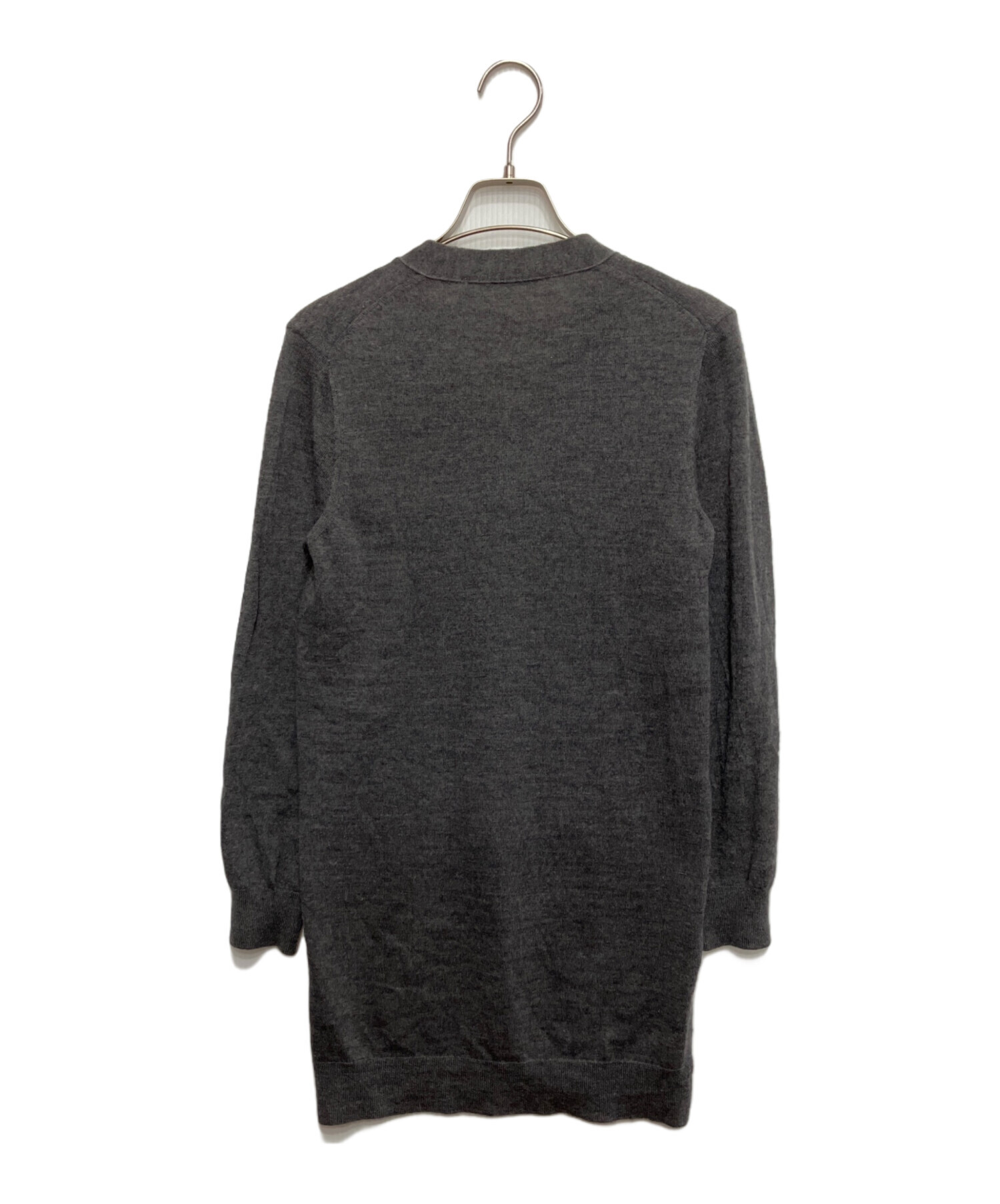 tricot COMME des GARCONS カーディガン M グレー 【古着】【中古】【送料無料】 中古・古着通販】PLAY COMME des GARCONS (プレイコムデギャルソン